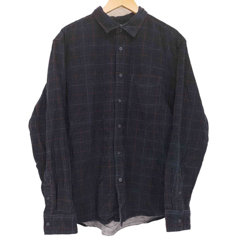 オールドネイビー OLD NAVY チェック コーデュロイシャツ メンズ import:XL