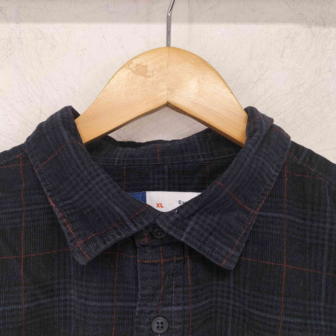 オールドネイビー OLD NAVY チェック コーデュロイシャツ メンズ import:XL