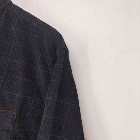 オールドネイビー OLD NAVY チェック コーデュロイシャツ メンズ import:XL