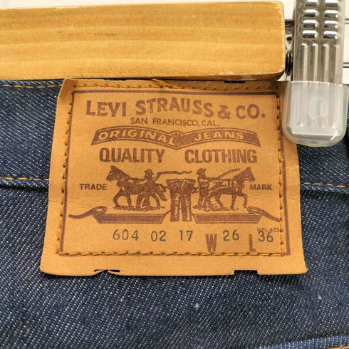 リーバイス Levis 604 02 17 BIG BELLS 42TALON ベルボトムデニムパンツ メンズ W26 L36