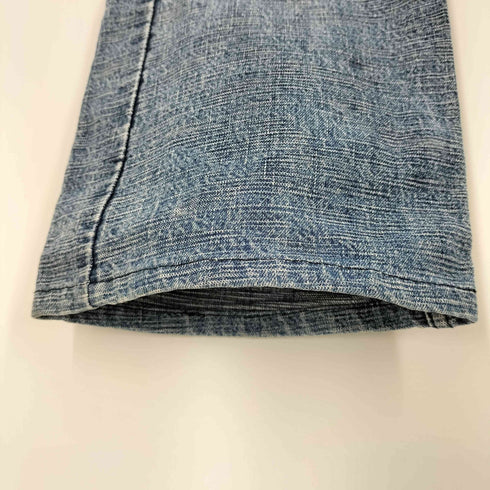 空 KU 虎 プリント ウォッシュドフレアデニム メンズ 30