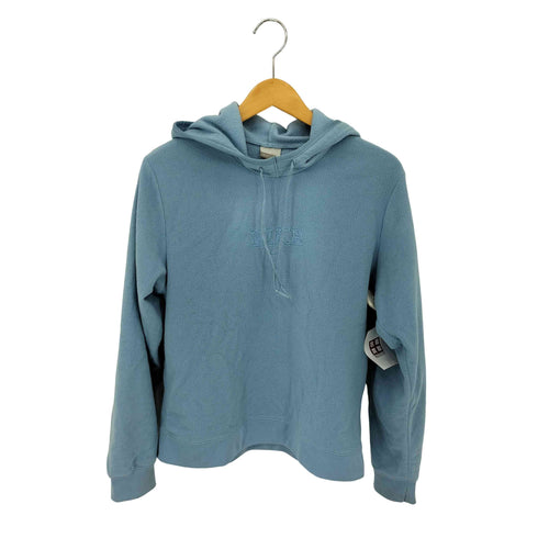 ナイキ NIKE 00s 銀タグ ロゴ刺繍デザイン フリース プルオーバーパーカー レディース M