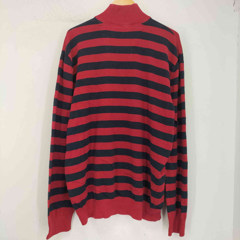 ノーティカ NAUTICA ボーダー ハーフジップニット メンズ import:XL