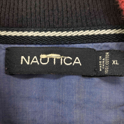 ノーティカ NAUTICA ボーダー ハーフジップニット メンズ import:XL