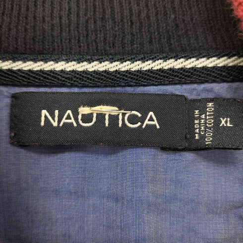 ノーティカ NAUTICA ボーダー ハーフジップニット メンズ import:XL