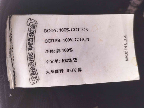 クロムハーツ CHROME HEARTS スクロールラベルキャップ メンズ ONE