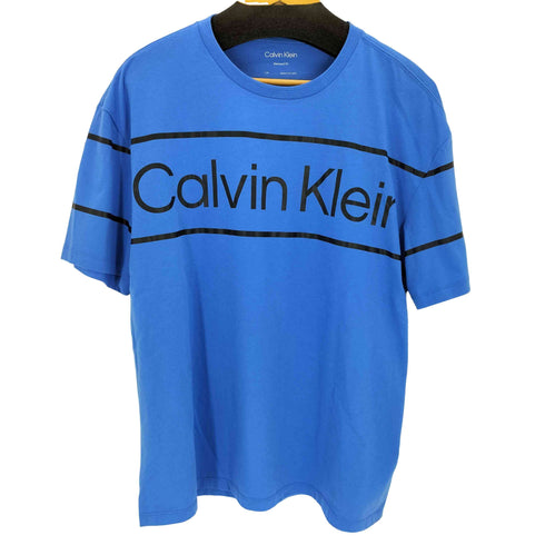 カルバンクライン CALVIN KLEIN ロゴプリントクルーネックTシャツ メンズ L