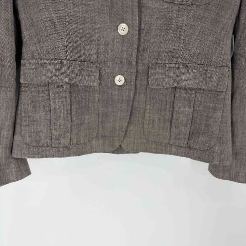 ブルックスブラザーズ BROOKS BROTHERS ウールシルク ヘリンボーン カバーオール レディース 8