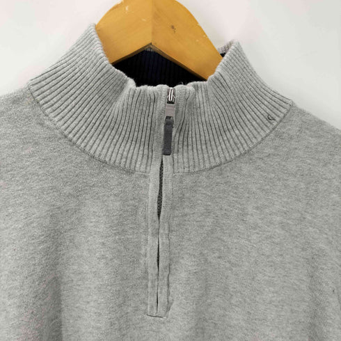 ノーティカ NAUTICA ロゴ刺繍 ハーフジップニット メンズ import:XXL