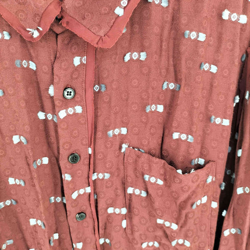 レイチェルコーミー RACHEL COMEY レーヨンポリ総柄シャツ レディース 8