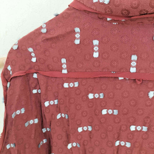 レイチェルコーミー RACHEL COMEY レーヨンポリ総柄シャツ レディース 8