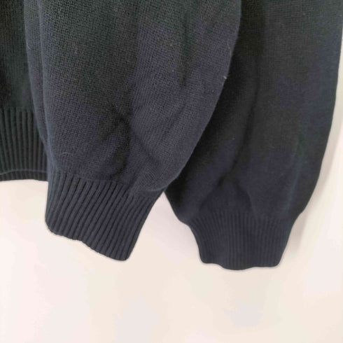 トミーヒルフィガー TOMMY HILFIGER ロゴ刺繍 ハーフジップニット メンズ import:XXL