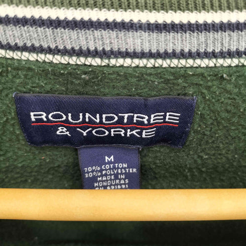 ラウンドツリーアンドヨーク roundtree&yorke Vガゼット クルーネックスウェット トレーナー メンズ M