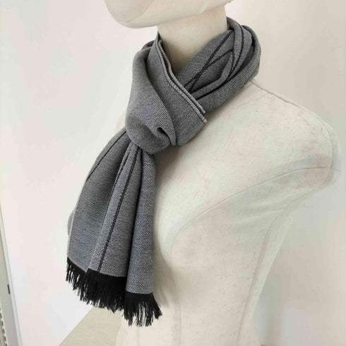 アルマーニコレツィオーニ ARMANI COLLEZIONI ウールデザインマフラー メンズ