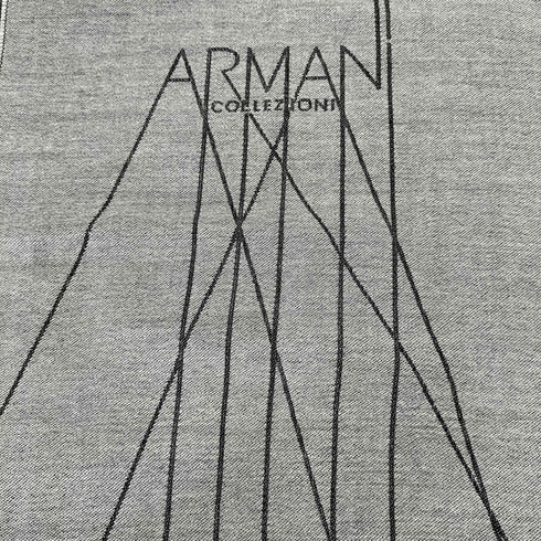 アルマーニコレツィオーニ ARMANI COLLEZIONI ウールデザインマフラー メンズ