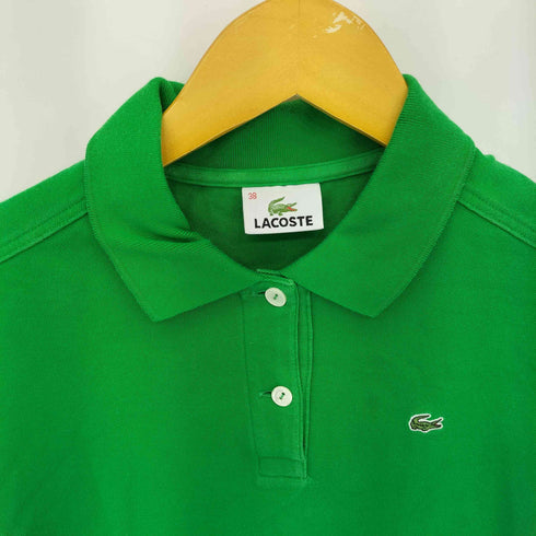 ラコステ LACOSTE ワンポイントロゴパッチ 半袖ポロシャツ レディース 38