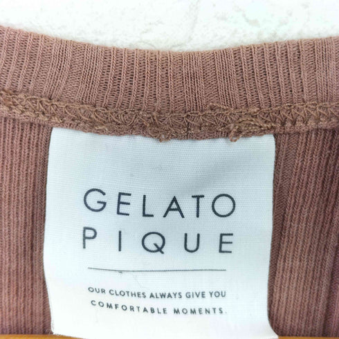ジェラートピケ gelato pique ランダムリブドレス レディース ONE SIZE