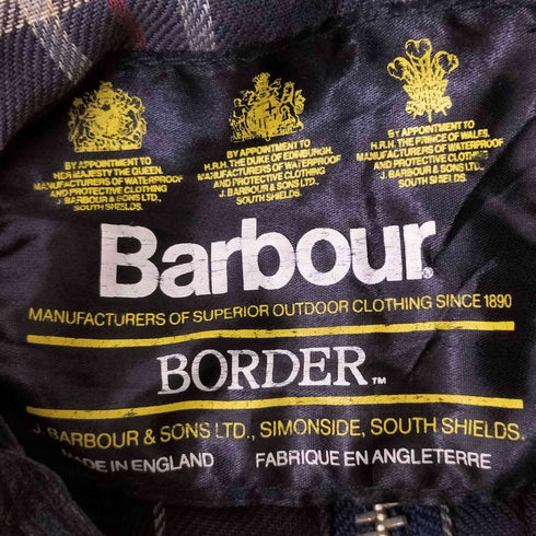 バブアー Barbour 英国製 BORDER オイルドジャケット メンズ