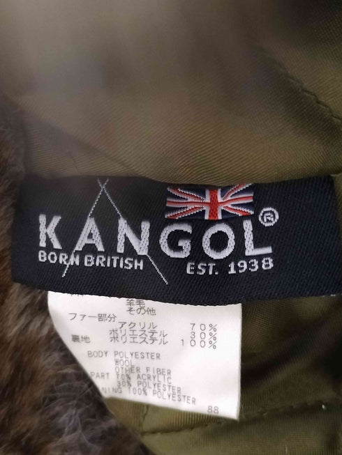 カンゴール KANGOL ファー付き飛行帽 WOOL USHANKA ウールウシャンカ レディース M