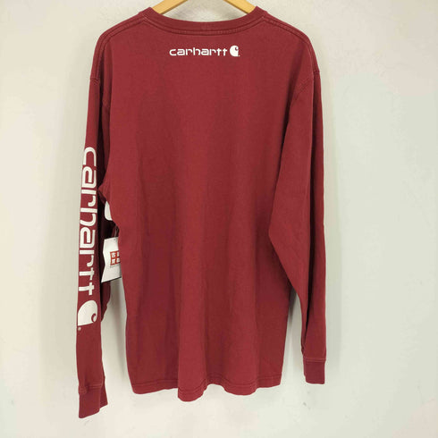 カーハート Carhartt ORIGINAL FIT クルーネック 袖プリント L/S ロンT メンズ import:M