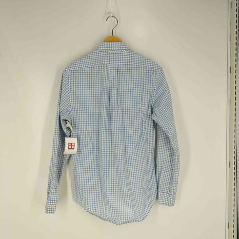 ラルフローレン RALPH LAUREN SLIM FIT スモールポニー刺繍 ウィンドウペン BDシャツ メンズ import:M