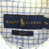 ラルフローレン RALPH LAUREN SLIM FIT スモールポニー刺繍 ウィンドウペン BDシャツ メンズ import:M