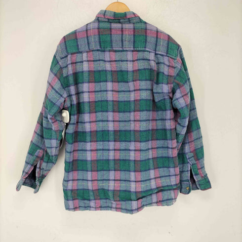 ベーシックエディションズ BASIC EDITIONS 90s チェック柄 中綿 ネルシャツ メンズ import:L