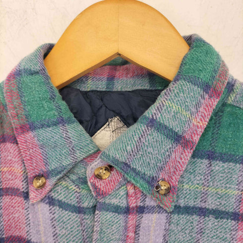 ベーシックエディションズ BASIC EDITIONS 90s チェック柄 中綿 ネルシャツ メンズ import:L