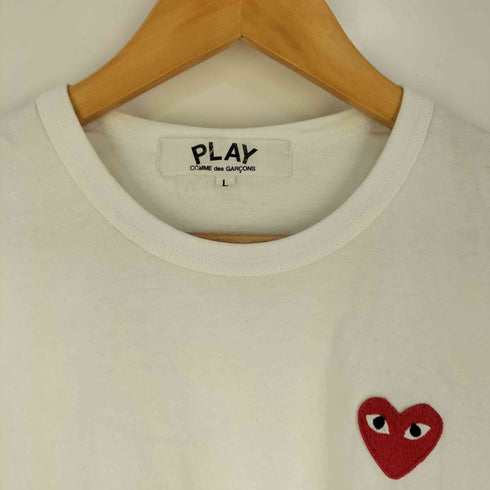 プレイコムデギャルソン PLAY COMME des GARCONS ハートロゴ クルーネックTシャツ レディース JPN:L