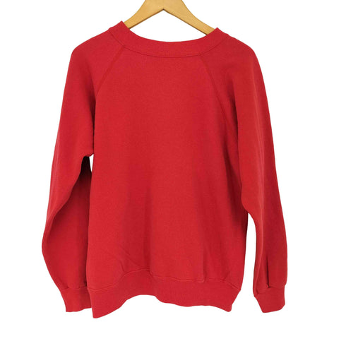 ヘインズ Hanes 80-90s USA製 Her Way クルーネック 無地 ラグランスウェット メンズ import:L