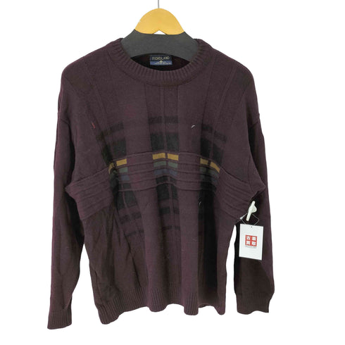 fioldland エンボス クルーネックニット メンズ 3X