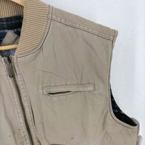 austin clothing 裏地チェック キャンバス ベスト メンズ