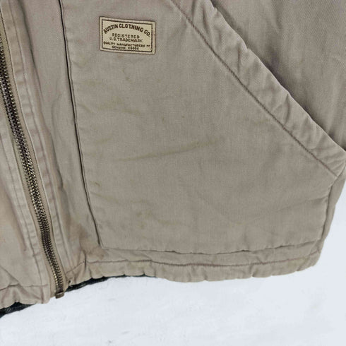 austin clothing 裏地チェック キャンバス ベスト メンズ