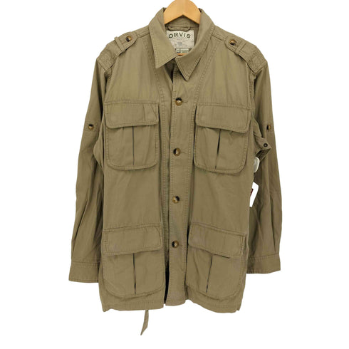 オービス ORVIS サファリ ジャケット チンストラップ エポレット メンズ import:M
