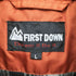 ファーストダウン FIRST DOWN 裏地 チェック フリース ジップアップ パテッド ジャケット メンズ import:L