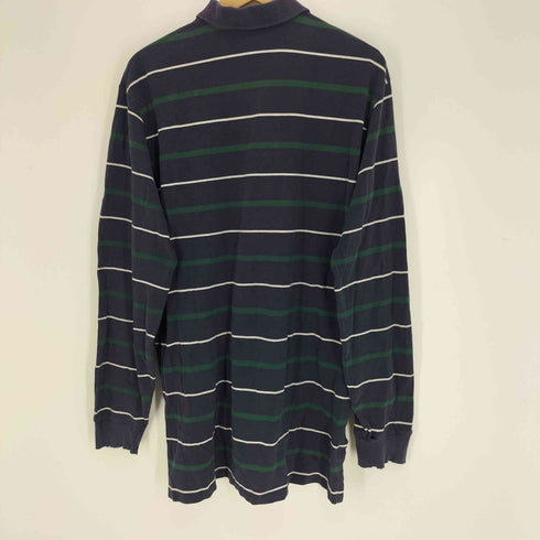 ポロバイラルフローレン Polo by RALPH LAUREN 90S ポニー刺繍 ボーダー L/S ポロシャツ 鹿の子 メンズ