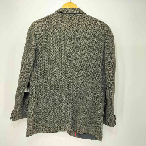 ジェイプレス J.PRESS ヘリンボーン バスケットボタン 背抜き 3B ウール テーラードジャケット メンズ C-94 W-84 T-170