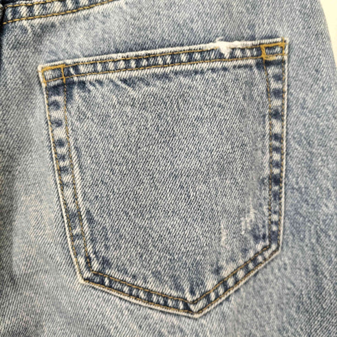 アズールバイマウジー AZUL by moussy DAMAGED STRAIGHT DENIM レディース S
