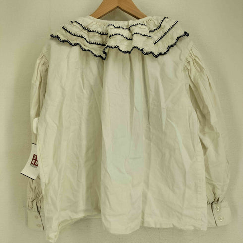 マウジー moussy EMBROIDERY LACE FRILL トップス レディース FREE