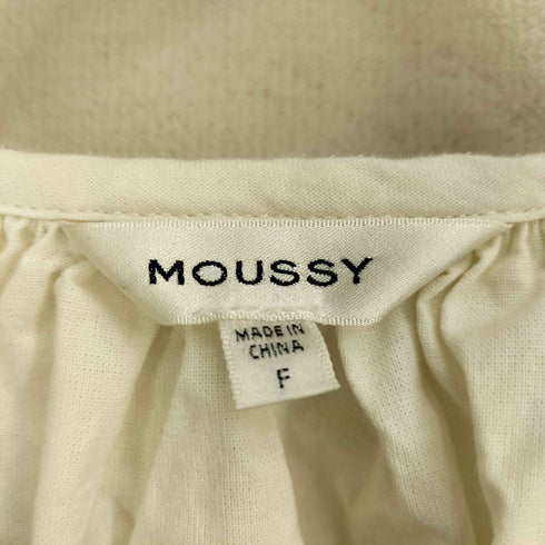 マウジー moussy EMBROIDERY LACE FRILL トップス レディース FREE