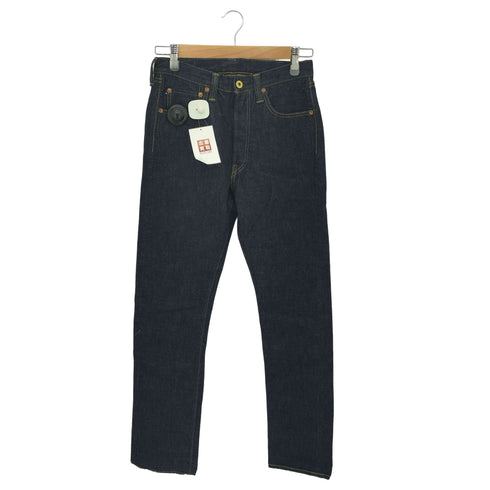 バイグラッドハンド BY GLADHAND 1111 SLIM STRAIGHT ボタンフライ インディゴ 赤耳 セルヴィッチ スリムデニムパンツ メンズ 28