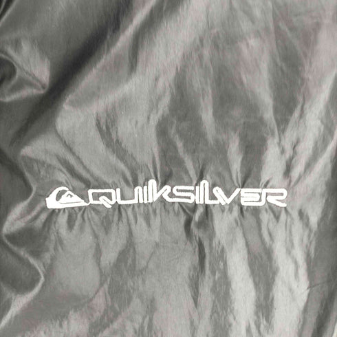 クイックシルバー Quiksilver 90-00S ロゴ刺繍 リバーシブル ジップアップ 中綿 ジャケット Y2K メンズ import:M