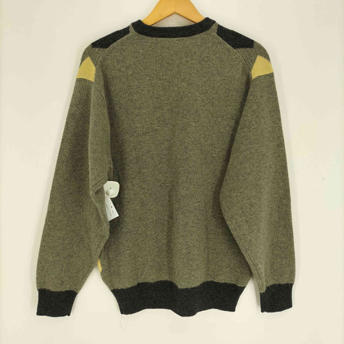 シュミーズラコステ CHEMISE LACOSTE 70S ワンポイントワッペン アーガイル柄 プルオーバー Vネック ニット セーター メンズ 4