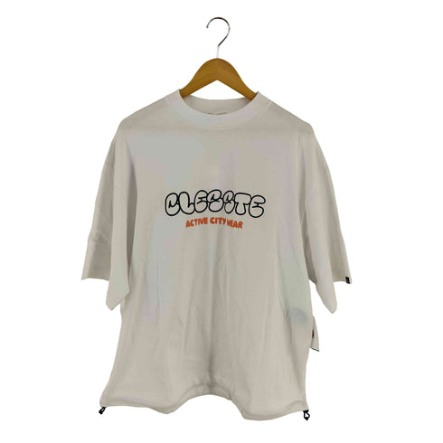 CLESSTE 25AW BUBBLE LOGO PRINT MASSIVE T-SHIRT WITH DRAWSTRINGS オーバーサイズ プリント Tシャツ メンズ FREE
