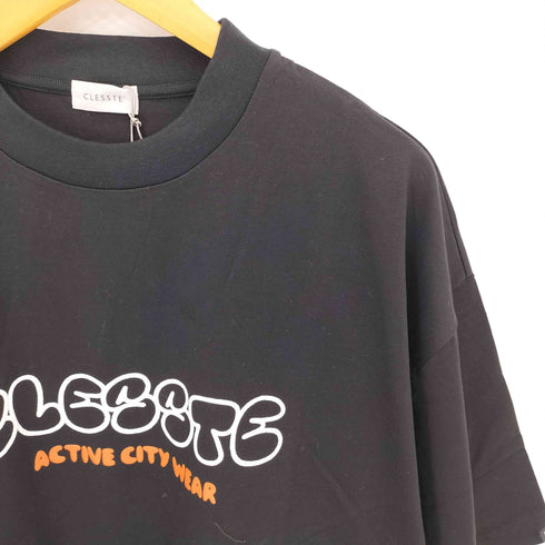 CLESSTE BUBBLE LOGO PRINT MASSIVE T-SHIRT WITH DRAWSTRINGS クルーネックTシャツ メンズ FREE