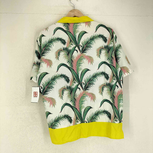 メゾンキツネ MAISON KITSUNE x Hotel Olympia パーム フロント プリント リゾート シャツ メンズ S