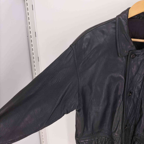 コムサデモード COMME CA DU MODE TETSU 90S ジップアップ ラムレザー ジャケット 裏地キルト メンズ
