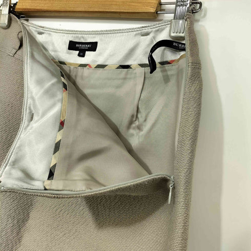 バーバリーロンドン BURBERRY LONDON シルク混 ひざ丈 タイトスカート レディース FR:38-40