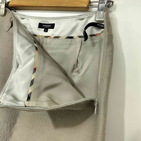 バーバリーロンドン BURBERRY LONDON シルク混 ひざ丈 タイトスカート レディース FR:38-40