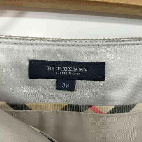 バーバリーロンドン BURBERRY LONDON シルク混 ひざ丈 タイトスカート レディース FR:38-40
